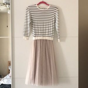 ModCloth Sweater/Tulle Dress